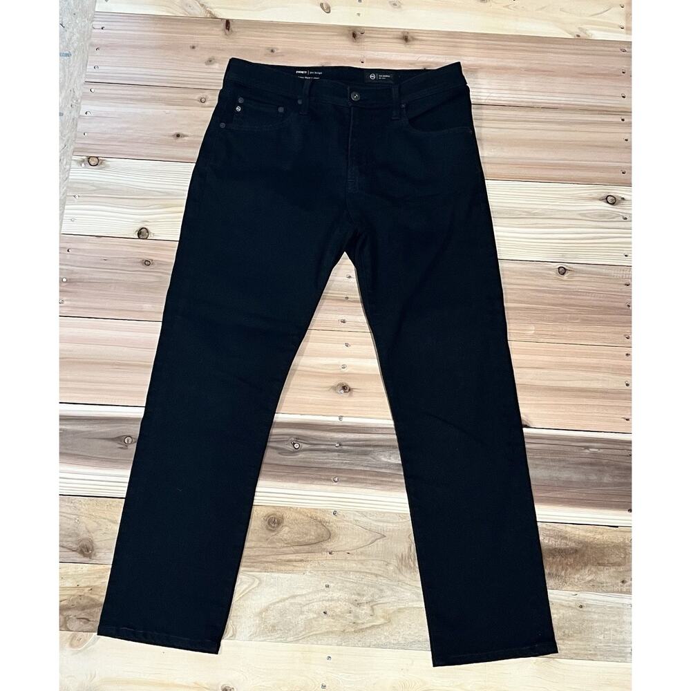 AG Everett Slim Straight Jeans Mens 32x34 Black Stretch